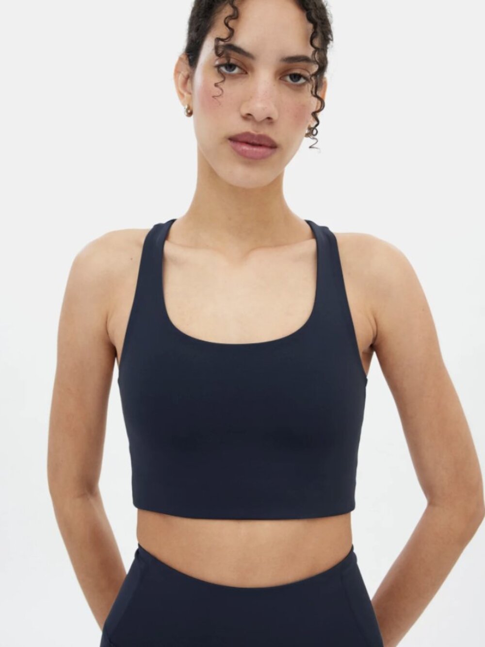 Girlfriend Collective Skyline Paloma Racerback Bra Black
